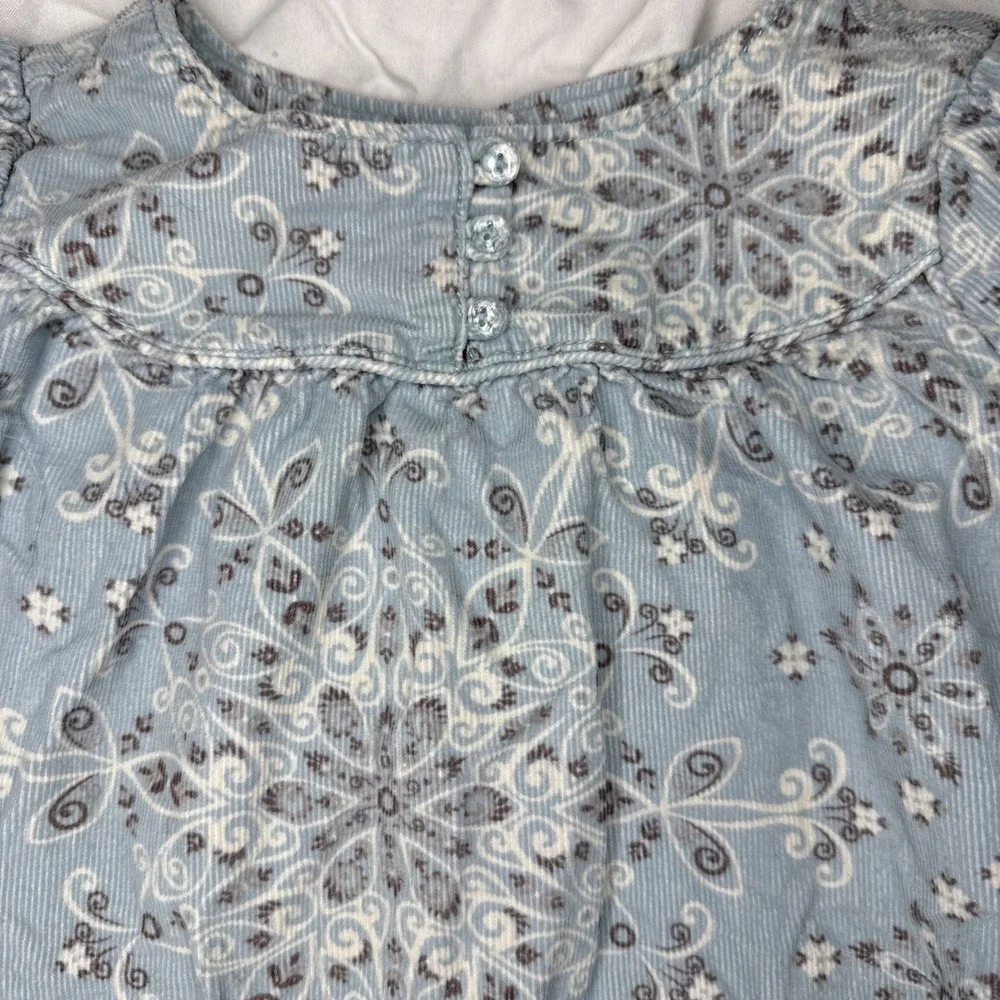 💙 BabyGap Blue Paisley Corduroy Dress | Cottage Core 3T - Picture 2 of 9